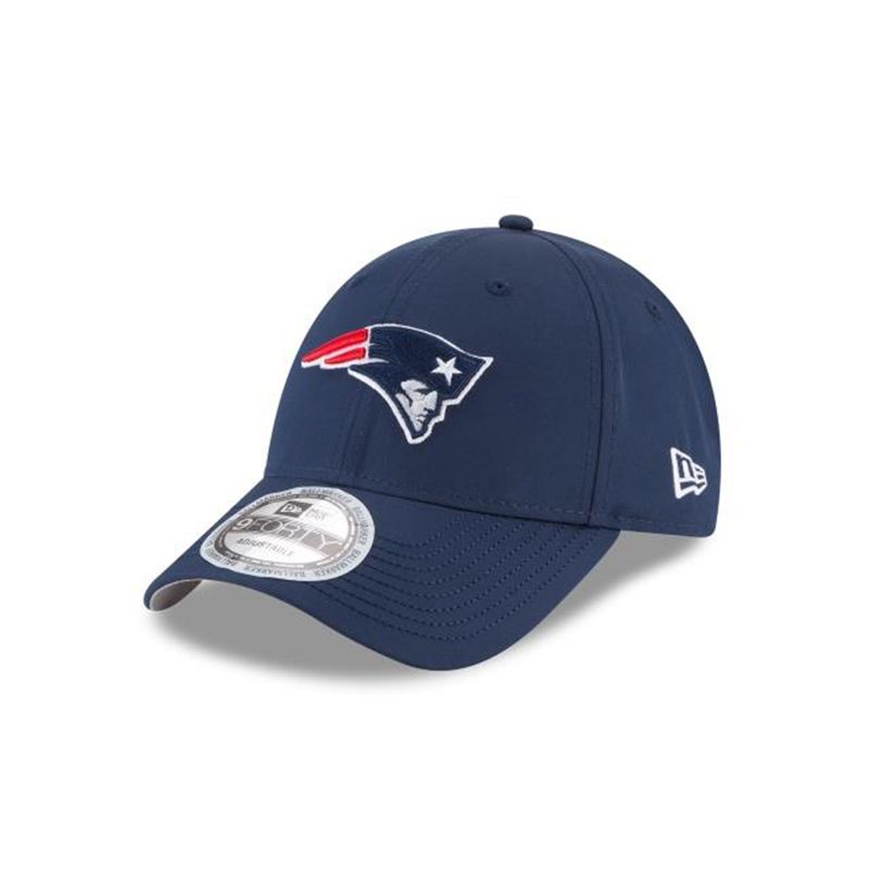 NFL New England Patriots Team Ballmarker 9Forty Adjustable (XZE4718) - Blue New Era Caps